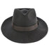 Tampa - Walrus Hats Grey Center Dent Wool Felt Fedora Hat
